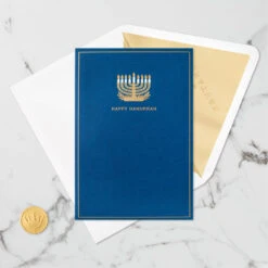 Hallmark Season Full Of Light 3D Pop-Up Hanukkah Card -Hallmark Shop Menorah 3D PopUp Hanukkah Card 5XXH1003 05