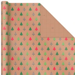 Hallmark Merry Kraft Prints 3-Pack Christmas Wrapping Paper, 90 Sq. Ft. -Hallmark Shop Merry Kraft Prints 3Pack Christmas Wrapping Paper 5JXW1050 06
