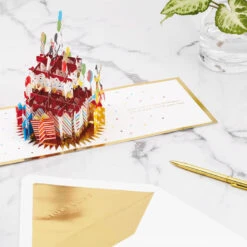 Hallmark Disney Mickey Mouse Cake 3D Pop-Up Birthday Card 13 Hallmark Disney Mickey Mouse Cake 3D Pop-Up Birthday Card -Hallmark Shop Mickey Mouse and Pluto Cake 3D PopUp Birthday Card 1499LAD2724 06