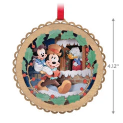 Hallmark Disney Mickey's Christmas Carol 40th Anniversary Papercraft Ornament -Hallmark Shop Mickeys Christmas Carol Characters Keepsake Ornament 1999QXD6669 03