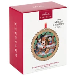 Hallmark Disney Mickey's Christmas Carol 40th Anniversary Papercraft Ornament -Hallmark Shop Mickeys Christmas Carol Characters Keepsake Ornament 1999QXD6669 04