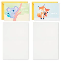 Hallmark Mom And Baby Animal Assortment Blank Thank-You Notes, Pack Of 48 -Hallmark Shop Mom and Baby Animal Assortment Blank ThankYou Notes 5STZ1134 03
