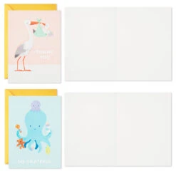 Hallmark Mom And Baby Animal Assortment Blank Thank-You Notes, Pack Of 48 -Hallmark Shop Mom and Baby Animal Assortment Blank ThankYou Notes 5STZ1134 05