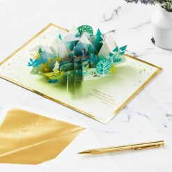 Hallmark Love Sharing Life's Adventure With You 3D Pop-Up Love Card 13 Hallmark Love Sharing Life's Adventure With You 3D Pop-Up Love Card -Hallmark Shop Mountains and Trees 3D PopUp Love Card 1299LAD2890 06