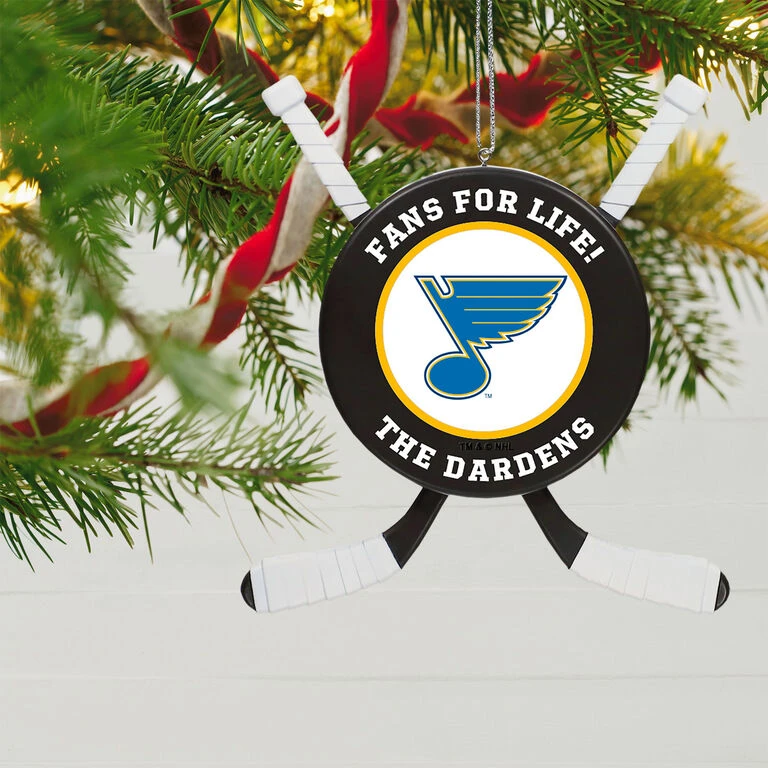 NHL Hockey Personalized Ornament, St. Louis Blues® 2 NHL Hockey Personalized Ornament, St. Louis Blues® - Image 2