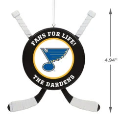 NHL Hockey Personalized Ornament, St. Louis Blues® 8 NHL Hockey Personalized Ornament, St. Louis Blues® -Hallmark Shop NHLSt. Louis Blues Hockey Personalized Ornament 2499QHE1925B16 03