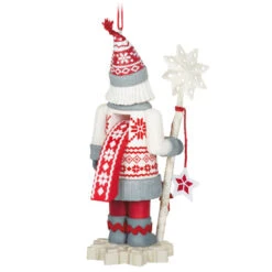 Hallmark Noble Nutcrackers Snowfall Prince Ornament -Hallmark Shop Nutcracker in Sweater Keepsake Ornament 2499QXR8147 06