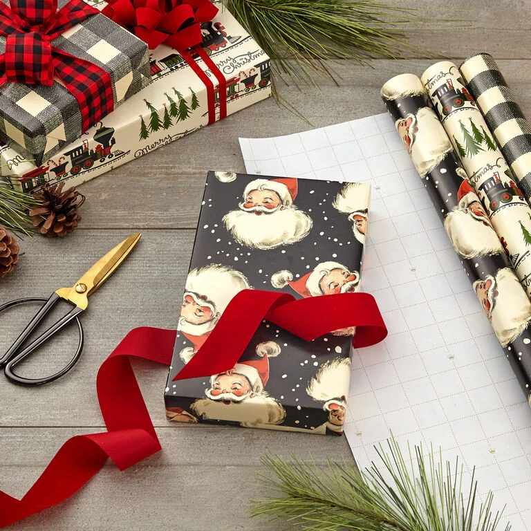 Hallmark Old-Fashioned Christmas 3-Pack Wrapping Paper, 120 Sq. Ft. 3 Hallmark Old-Fashioned Christmas 3-Pack Wrapping Paper, 120 Sq. Ft. - Image 3