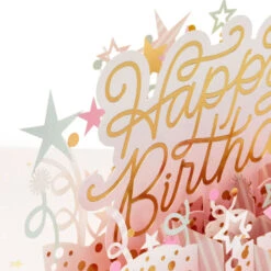 Hallmark Here's To A Happy Year Ahead 3D Pop-Up Birthday Card 13 Hallmark Here's To A Happy Year Ahead 3D Pop-Up Birthday Card -Hallmark Shop Party Decorations 3D PopUp Birthday Card 1299LAD2899 04