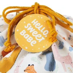 Hallmark 28" Pastel Animals Large Fabric Gift Bag With Tag -Hallmark Shop Pastel Animals Fabric Gift Sack With Tag 1499EGB7167 04