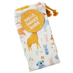 Hallmark 28" Pastel Animals Large Fabric Gift Bag With Tag -Hallmark Shop Pastel Animals Fabric Gift Sack With Tag 1499EGB7167 06