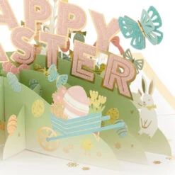 Hallmark Happy Surprises 3D Pop-Up Easter Card -Hallmark Shop Pastel Eggs 3D PopUp Easter Card 1299IRC7072 04