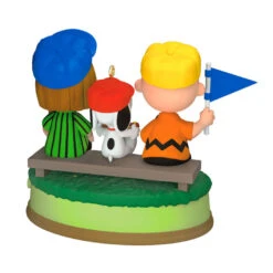 Hallmark The Peanuts® Gang Batter Up! Musical Ornament 11 Hallmark The Peanuts® Gang Batter Up! Musical Ornament -Hallmark Shop Peanuts Gang Watching Baseball Keepsake Ornament 3299QXI7059 06