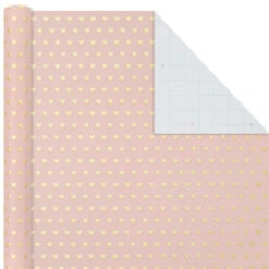 Hallmark Pink And Gray 3-Pack Wrapping Paper, 85 Sq. Ft. Total -Hallmark Shop Pink and Gray 2 Standard 1 Foil 3Pack Gift Wrap 5EWR6421 04