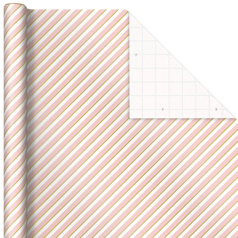 Hallmark Pink And Mint Assorted 3-Pack Christmas Wrapping Paper, 120 Sq. Ft. 5 Hallmark Pink And Mint Assorted 3-Pack Christmas Wrapping Paper, 120 Sq. Ft. - Image 5