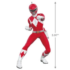 Hallmark Hasbro® Power Rangers® Red Ranger Ornament -Hallmark Shop Power Rangers Red Ranger Keepsake Ornament 1899QXI7197 03