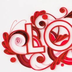 Hallmark With All My Heart Quilled Paper Handmade Love Card 11 Hallmark With All My Heart Quilled Paper Handmade Love Card -Hallmark Shop Red Letters Quilled Paper Handmade Romantic Love Card 1299LAD2811 04