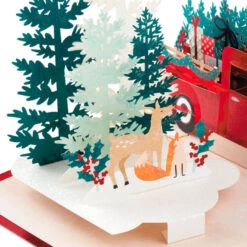 Hallmark Joy To You 3D Pop-Up Christmas Card 13 Hallmark Joy To You 3D Pop-Up Christmas Card -Hallmark Shop Red Truck 3D PopUp Christmas Card 1299IXC7122 04