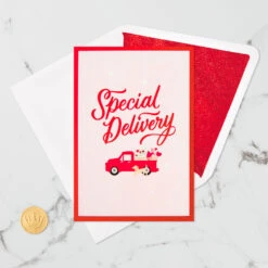 Hallmark Special Delivery 3D Pop-Up Valentine's Day Card 15 Hallmark Special Delivery 3D Pop-Up Valentine's Day Card -Hallmark Shop Red Truck With Flowers 3D PopUp Valentines Day Card 1299IAV6066 06
