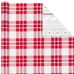 Hallmark Rustic Winter 3-Pack Reversible Metallic Christmas Wrapping Paper, 120 Sq. Ft. 10 Hallmark Rustic Winter 3-Pack Reversible Metallic Christmas Wrapping Paper, 120 Sq. Ft. -Hallmark Shop Rustic Winter Reversible Christmas Wrapping Paper 5JXW1034 05