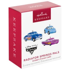 Hallmark Mini Disney/Pixar Cars Radiator Springs Pals Ornaments, Set Of 3 18 Hallmark Mini Disney/Pixar Cars Radiator Springs Pals Ornaments, Set Of 3 -Hallmark Shop Sally Doc Hudson Ramone Cars Keepsake Ornaments 2999QXM9297 06