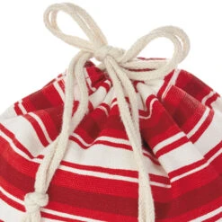 Hallmark 10" And 20" Santa And Stripes 2-Pack Fabric Christmas Gift Bags 11 Hallmark 10" And 20" Santa And Stripes 2-Pack Fabric Christmas Gift Bags -Hallmark Shop Santa and Stripes Medium and XL Fabric Gift Bags XGB4902 06