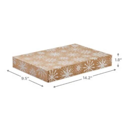 Hallmark Snowflakes And Stripes 12-Pack Designed Brown Shirt Boxes -Hallmark Shop Snowflakes and Stripes 12Pack Designed Shirt Boxes 5XBC1123 03