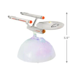 Hallmark Star Trek™ U.S.S. Enterprise NCC-1701 Tabletop Decoration With Light And Sound -Hallmark Shop Star Trek Starship Enterprise Keepsake Decoration 1QFM3947 03