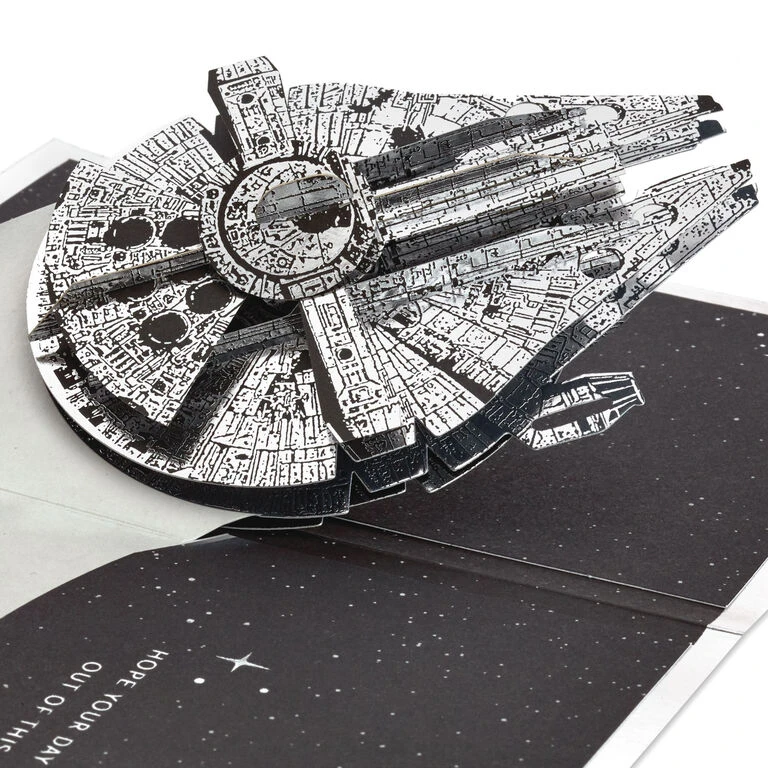 Hallmark Star Wars™ Millennium Falcon™ 3D Pop-Up Card 1 Hallmark Star Wars™ Millennium Falcon™ 3D Pop-Up Card