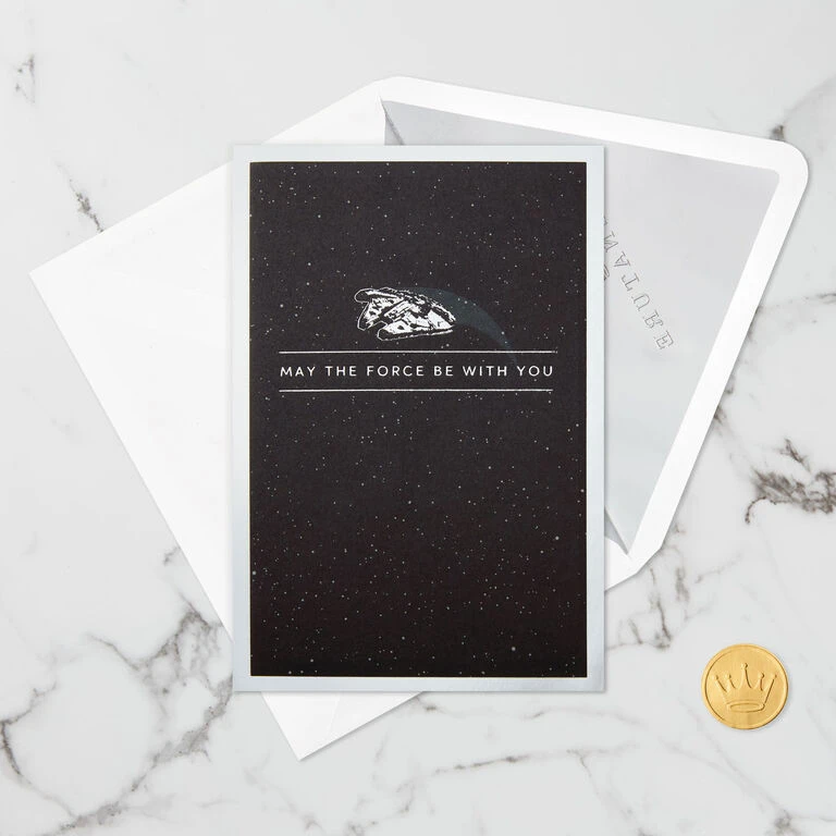 Hallmark Star Wars™ Millennium Falcon™ 3D Pop-Up Card 4 Hallmark Star Wars™ Millennium Falcon™ 3D Pop-Up Card - Image 4