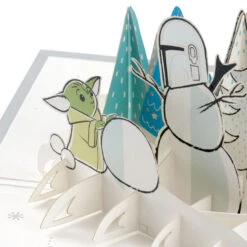 Hallmark Star Wars: The Mandalorian™ Grogu™ Warm Wishes 3D Pop-Up Holiday Card -Hallmark Shop Star Wars The Mandalorian Grogu 3D PopUp Holiday Card 1499XXH9985 05