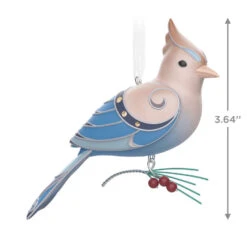 Hallmark The Beauty Of The Birds Leucistic Steller's Jay Ornament 8 Hallmark The Beauty Of The Birds Leucistic Steller's Jay Ornament -Hallmark Shop Stellers Jay Blue Bird Keepsake Ornament 1799QXE3307 03