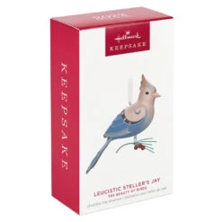 Hallmark The Beauty Of The Birds Leucistic Steller's Jay Ornament 9 Hallmark The Beauty Of The Birds Leucistic Steller's Jay Ornament -Hallmark Shop Stellers Jay Blue Bird Keepsake Ornament 1799QXE3307 04