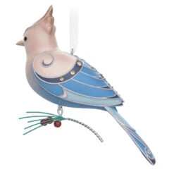 Hallmark The Beauty Of The Birds Leucistic Steller's Jay Ornament 11 Hallmark The Beauty Of The Birds Leucistic Steller's Jay Ornament -Hallmark Shop Stellers Jay Blue Bird Keepsake Ornament 1799QXE3307 06