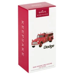 Hallmark Fire Brigade 1956 Dodge Fire Engine 2023 Ornament With Light -Hallmark Shop Vintage Fire Truck Keepsake Ornament 2799QXR8167 04