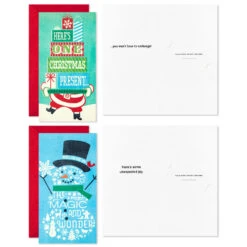 Hallmark Vintage Letterpress Money Holder Boxed Christmas Cards Assortment, Pack Of 36 -Hallmark Shop Vintage Letterpress Assorted Boxed Christmas Cards 5CZE2138 04