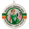 Volleyball Ceramic Circle Personalized Photo Ornament