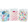 Hallmark 13" Watercolor 3-Pack Assorted Gift Bags With Tissue