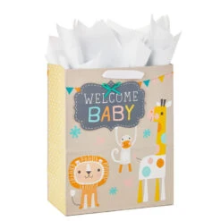 Hallmark 13" Welcome Baby 3-Pack Assorted Gift Bags With Tissue 14 Hallmark 13" Welcome Baby 3-Pack Assorted Gift Bags With Tissue -Hallmark Shop Welcome Baby 3Pack Assorted Large Gift Bags Tissue 5EGB6421 07