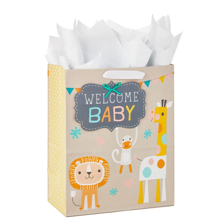 Hallmark 13" Welcome Baby 3-Pack Assorted Gift Bags With Tissue 7 Hallmark 13" Welcome Baby 3-Pack Assorted Gift Bags With Tissue - Image 7
