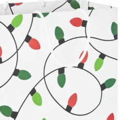 Hallmark Merry Mix 8-Pack Christmas Gift Bags, Assorted Sizes And Designs -Hallmark Shop White and Kraft Paper Assortment Christmas Gift Bags 5XGB1410 05