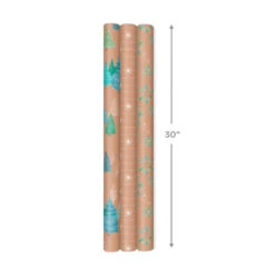 Hallmark Winter Nature Kraft Prints 3-Pack Christmas Wrapping Paper, 90 Sq. Ft. 11 Hallmark Winter Nature Kraft Prints 3-Pack Christmas Wrapping Paper, 90 Sq. Ft. -Hallmark Shop Winter Nature 3Pack Christmas Wrapping Paper 5JXW1051 04