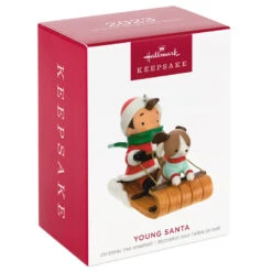 Hallmark Young Santa Ornament 9 Hallmark Young Santa Ornament -Hallmark Shop Young Santa With Dog Keepsake Ornament 2199QXR8117 04