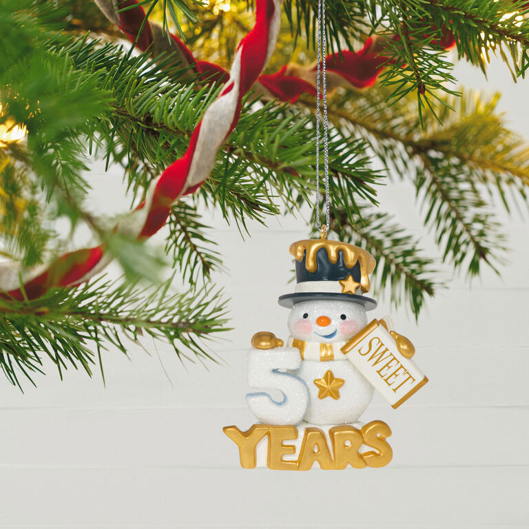 Front Page 4 Front Page -Hallmark Shop 50 Sweet Years Snowman Keepsake Ornament 1799QGO2509 02